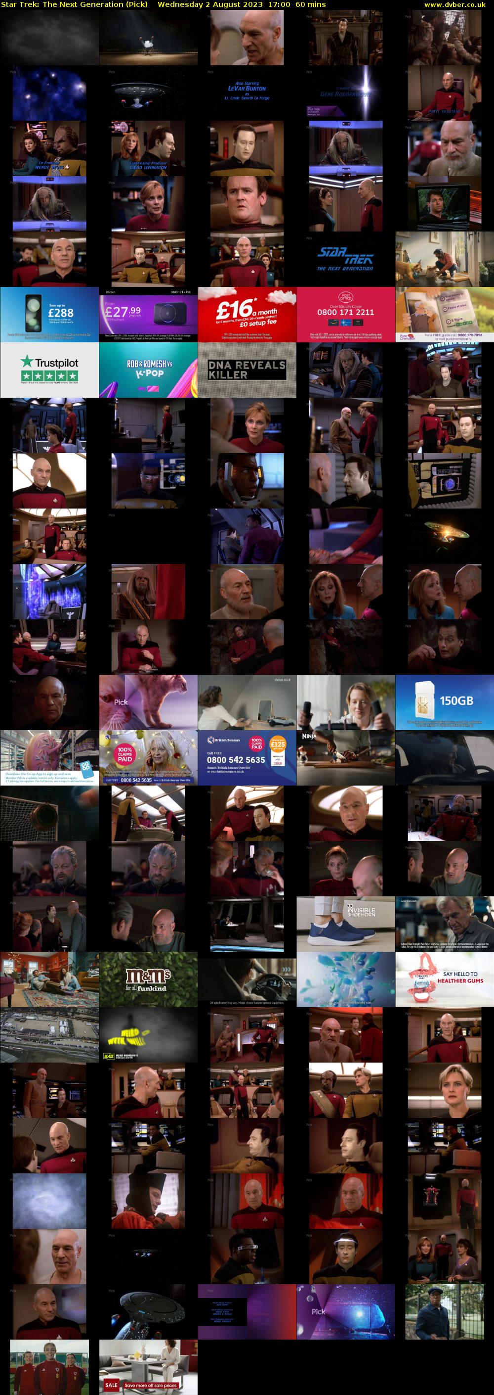 Star Trek: The Next Generation (Pick) Wednesday 2 August 2023 17:00 - 18:00
