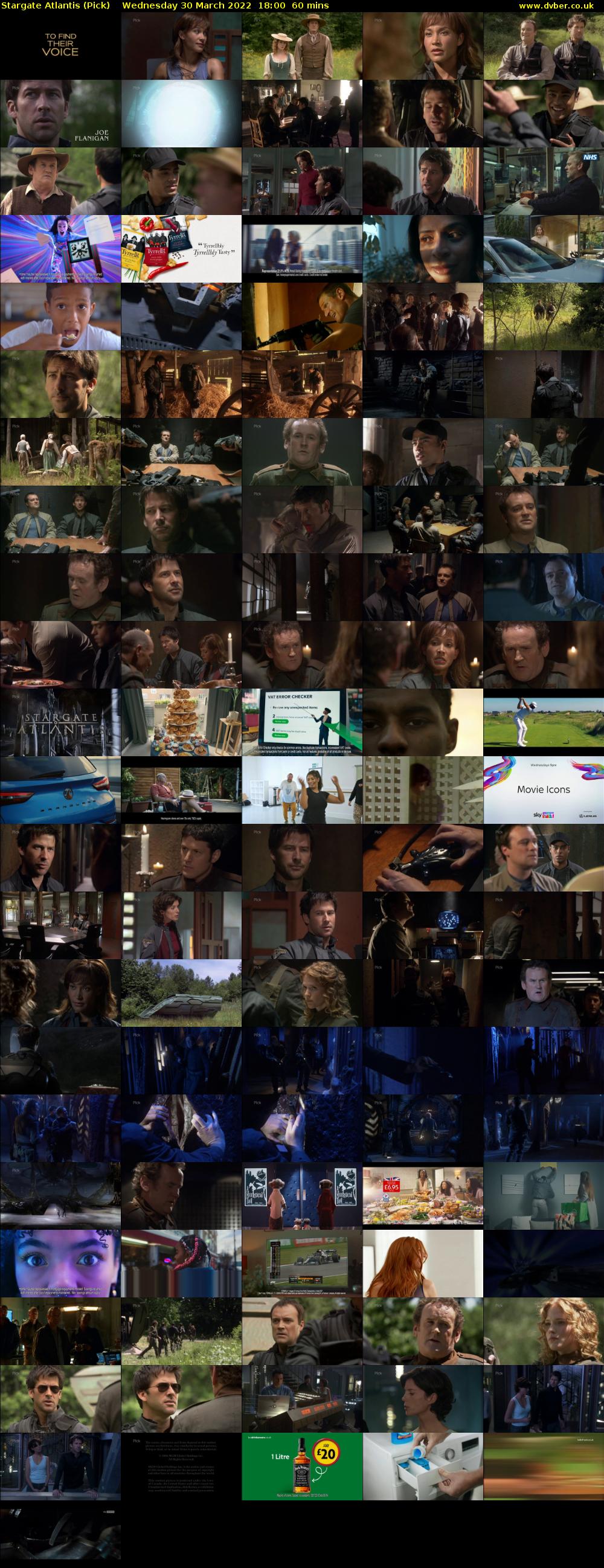 Stargate Atlantis (Pick) Wednesday 30 March 2022 18:00 - 19:00