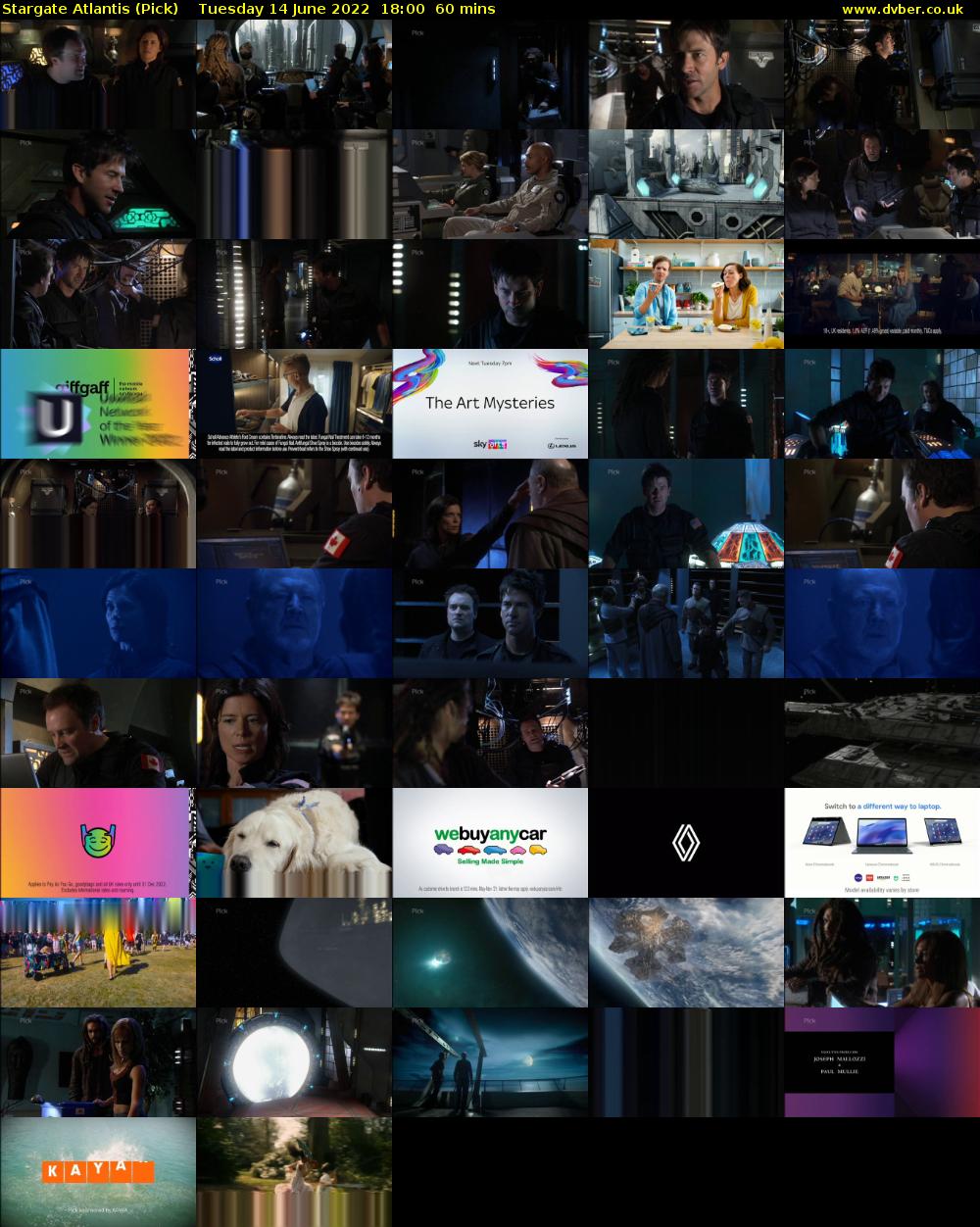 Stargate Atlantis (Pick) Tuesday 14 June 2022 18:00 - 19:00