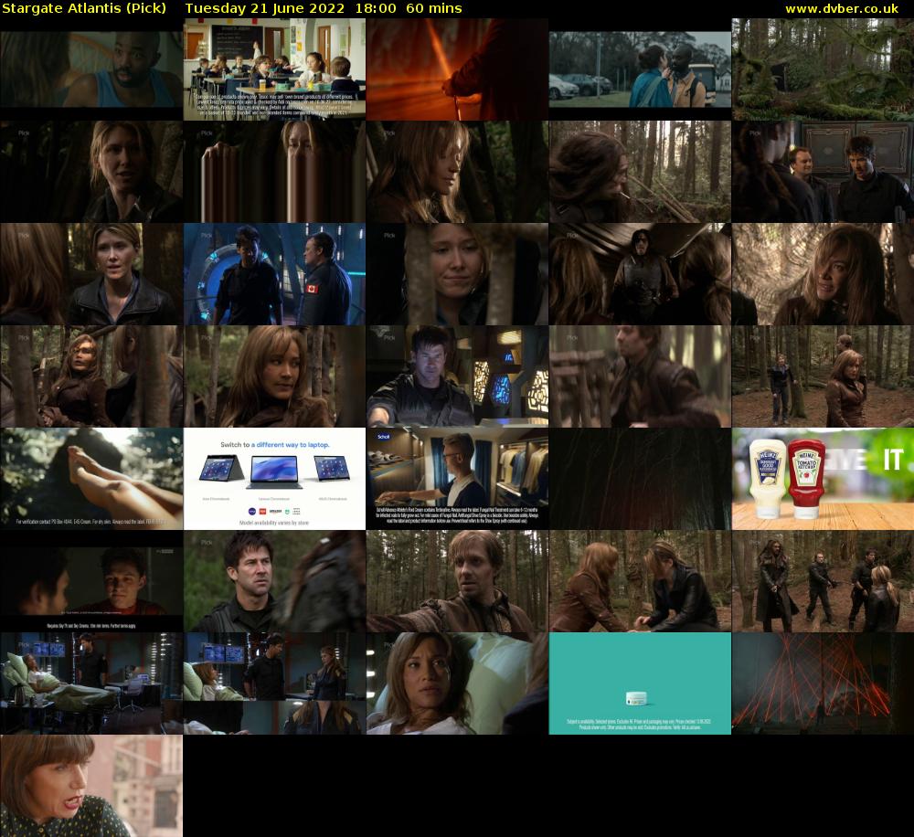 Stargate Atlantis (Pick) Tuesday 21 June 2022 18:00 - 19:00