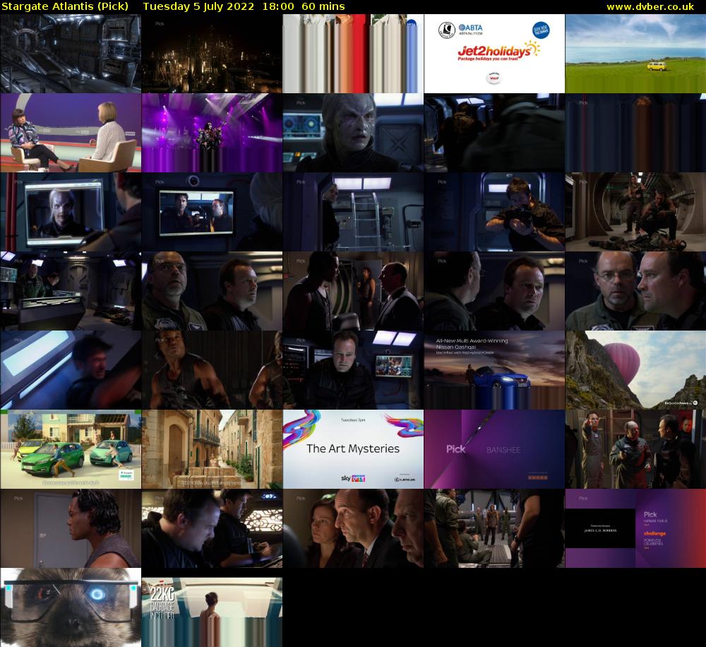 Stargate Atlantis (Pick) Tuesday 5 July 2022 18:00 - 19:00