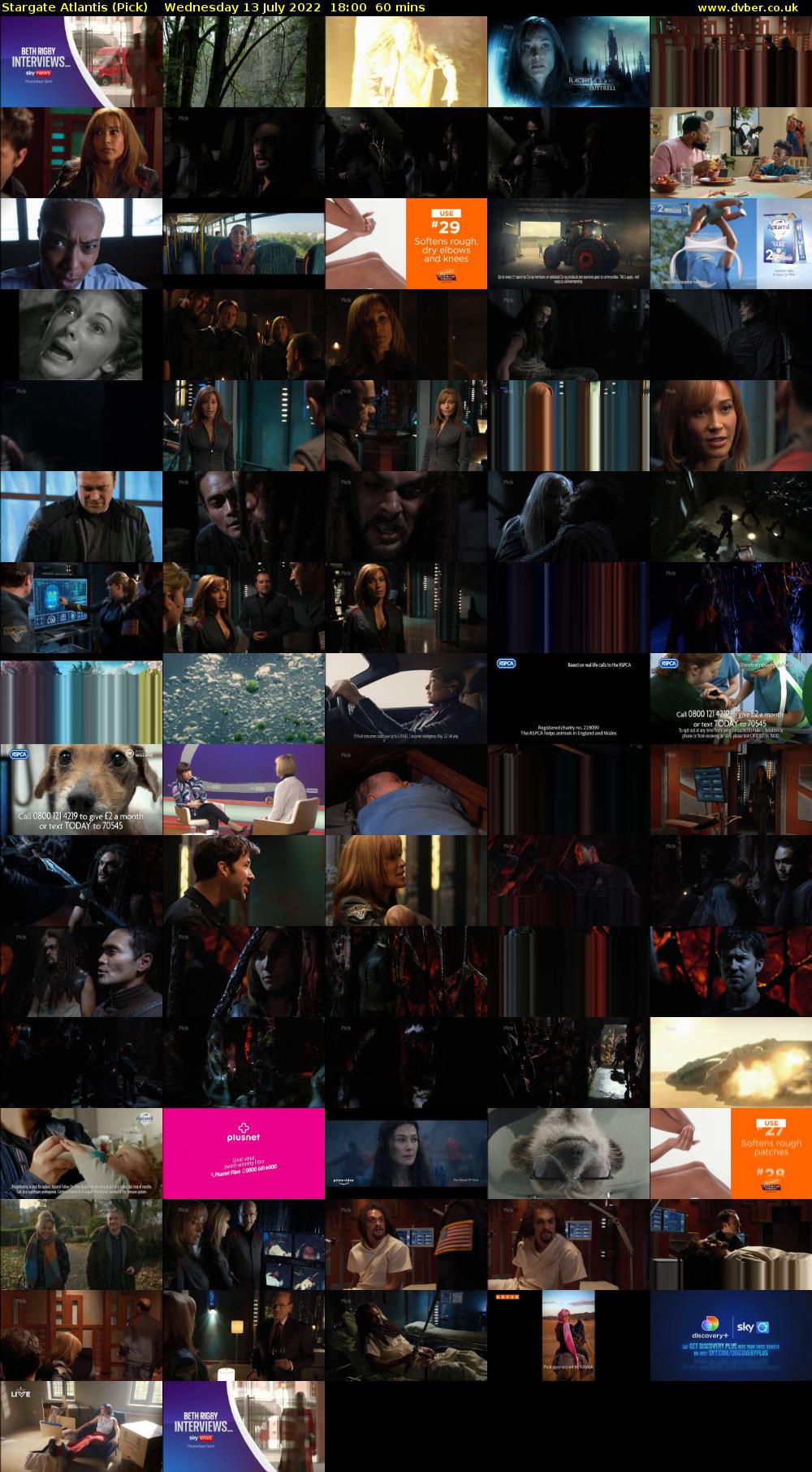 Stargate Atlantis (Pick) Wednesday 13 July 2022 18:00 - 19:00