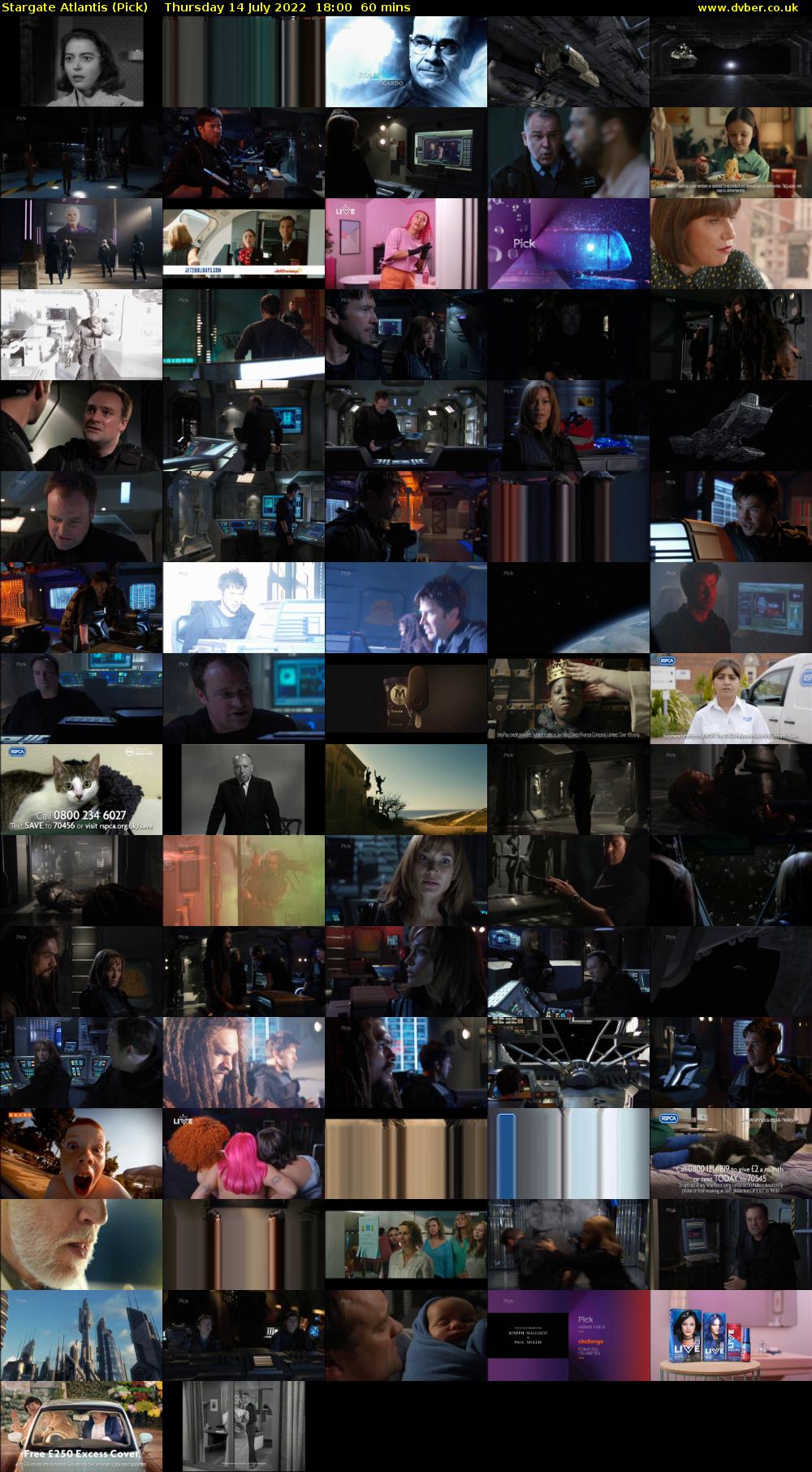 Stargate Atlantis (Pick) Thursday 14 July 2022 18:00 - 19:00