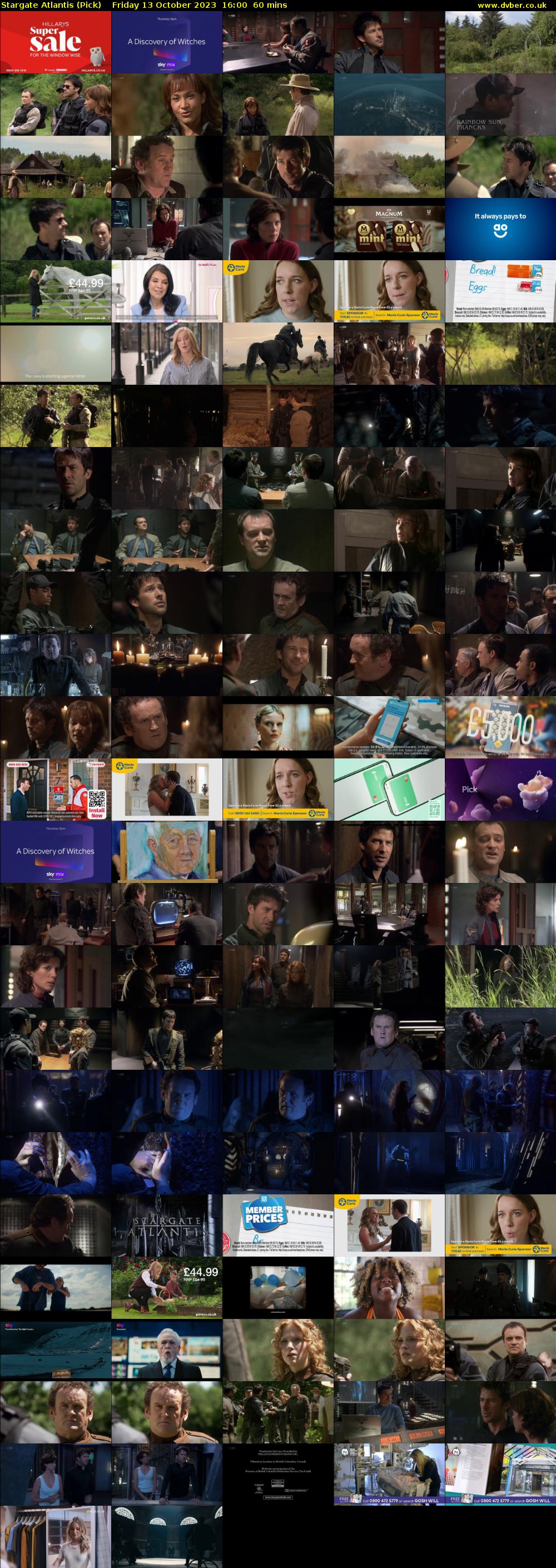 Stargate Atlantis (Pick) Friday 13 October 2023 16:00 - 17:00