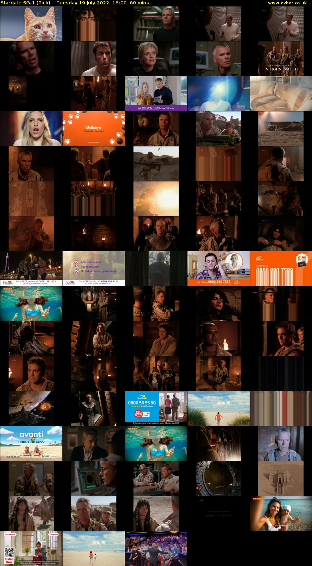 Stargate SG-1 (Pick) Tuesday 19 July 2022 16:00 - 17:00