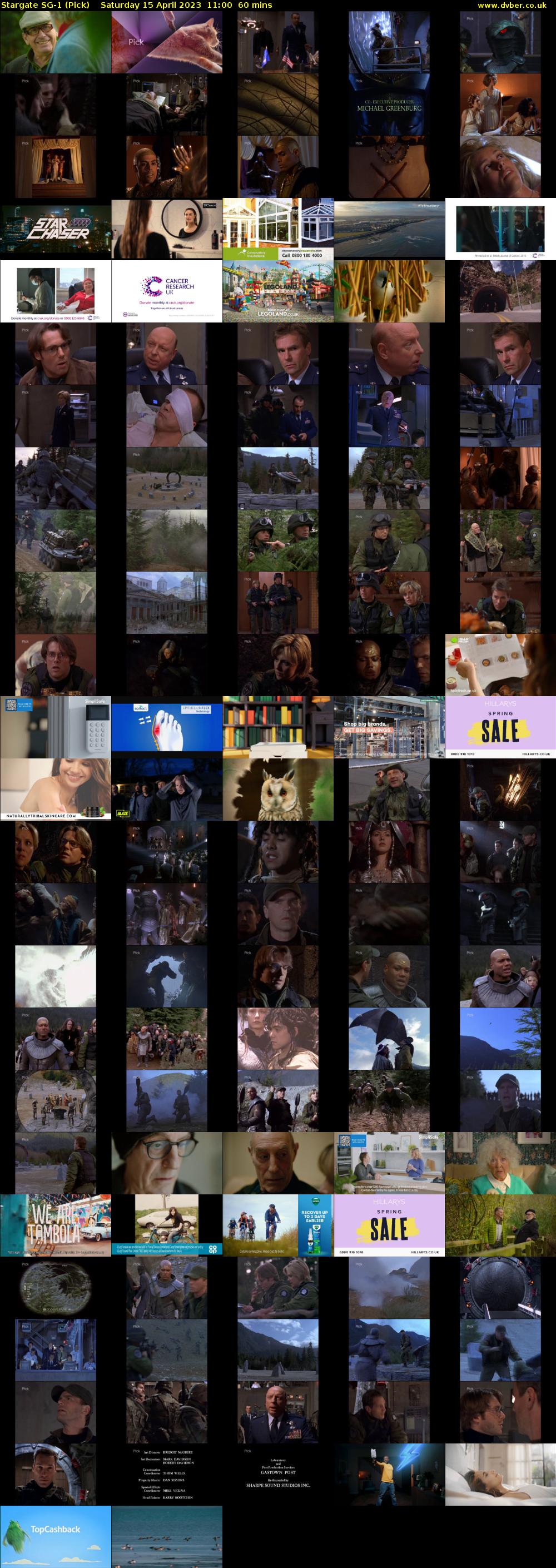 Stargate SG-1 (Pick) Saturday 15 April 2023 11:00 - 12:00