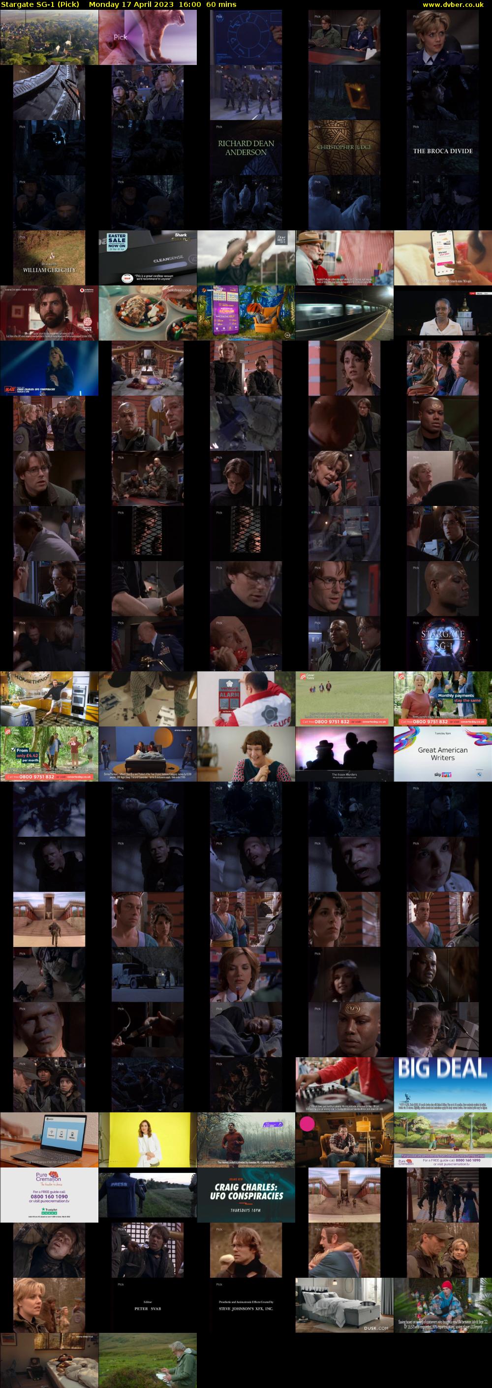 Stargate SG-1 (Pick) Monday 17 April 2023 16:00 - 17:00