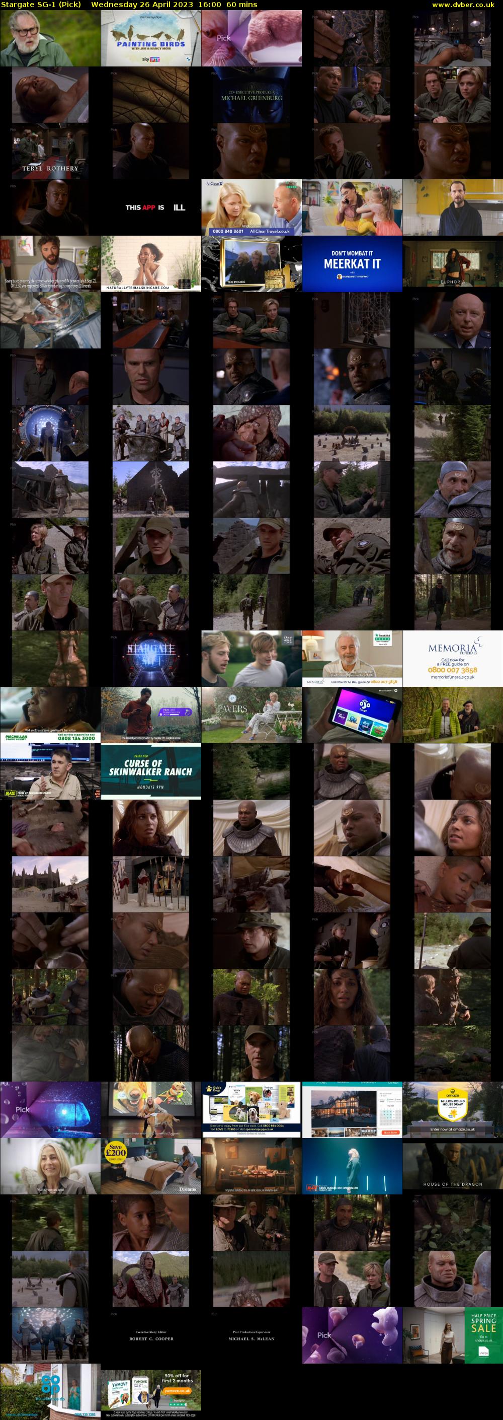 Stargate SG-1 (Pick) Wednesday 26 April 2023 16:00 - 17:00