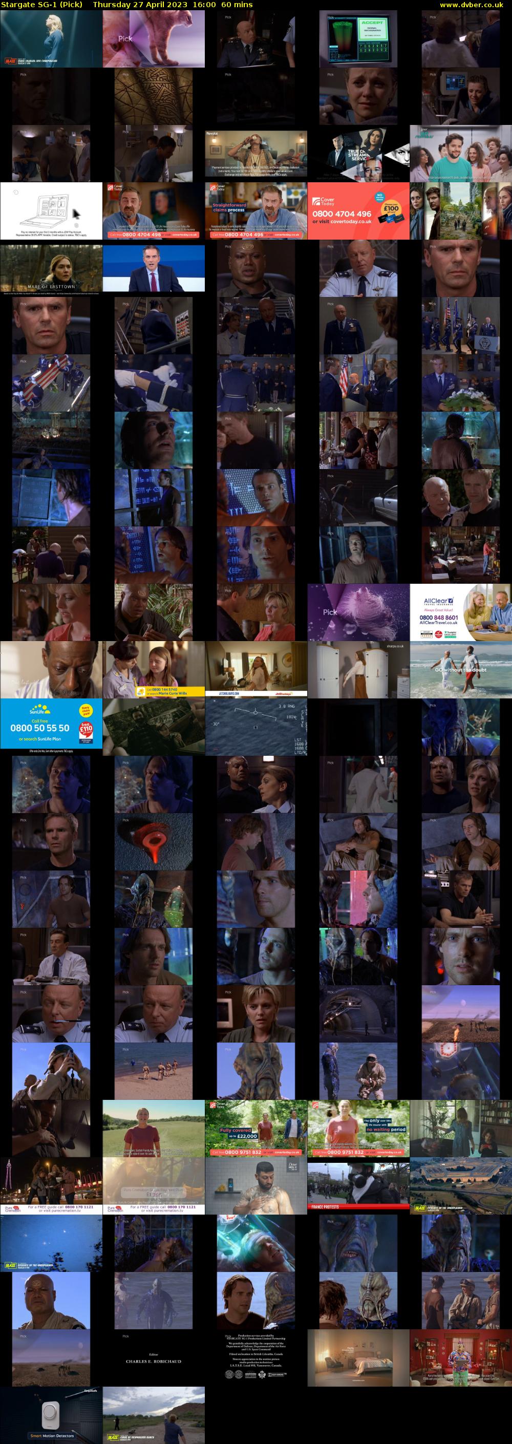 Stargate SG-1 (Pick) Thursday 27 April 2023 16:00 - 17:00