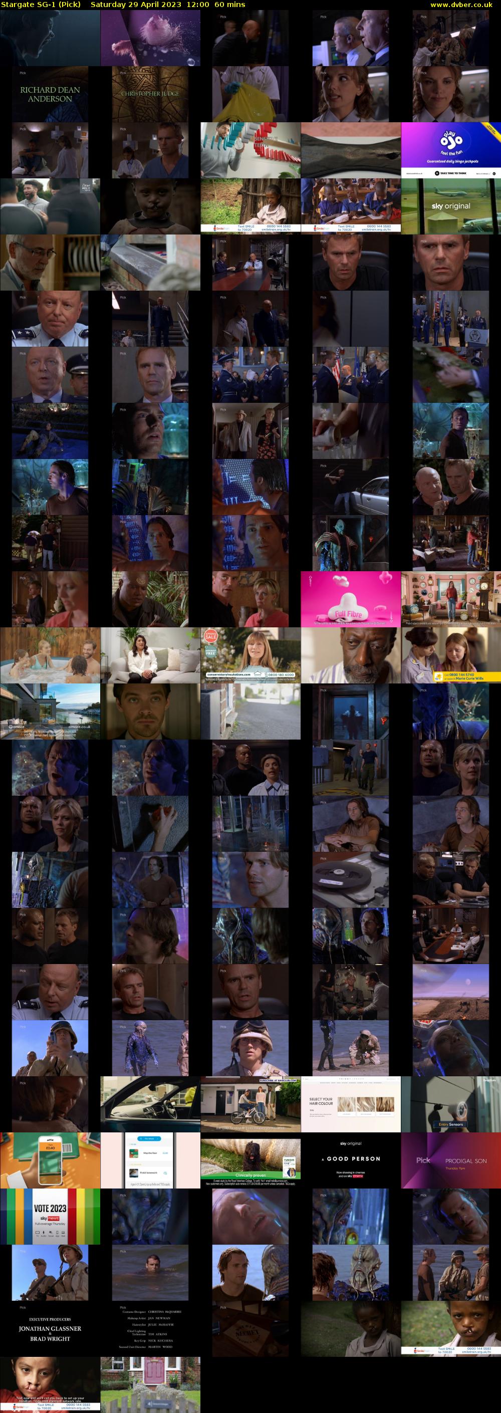 Stargate SG-1 (Pick) Saturday 29 April 2023 12:00 - 13:00