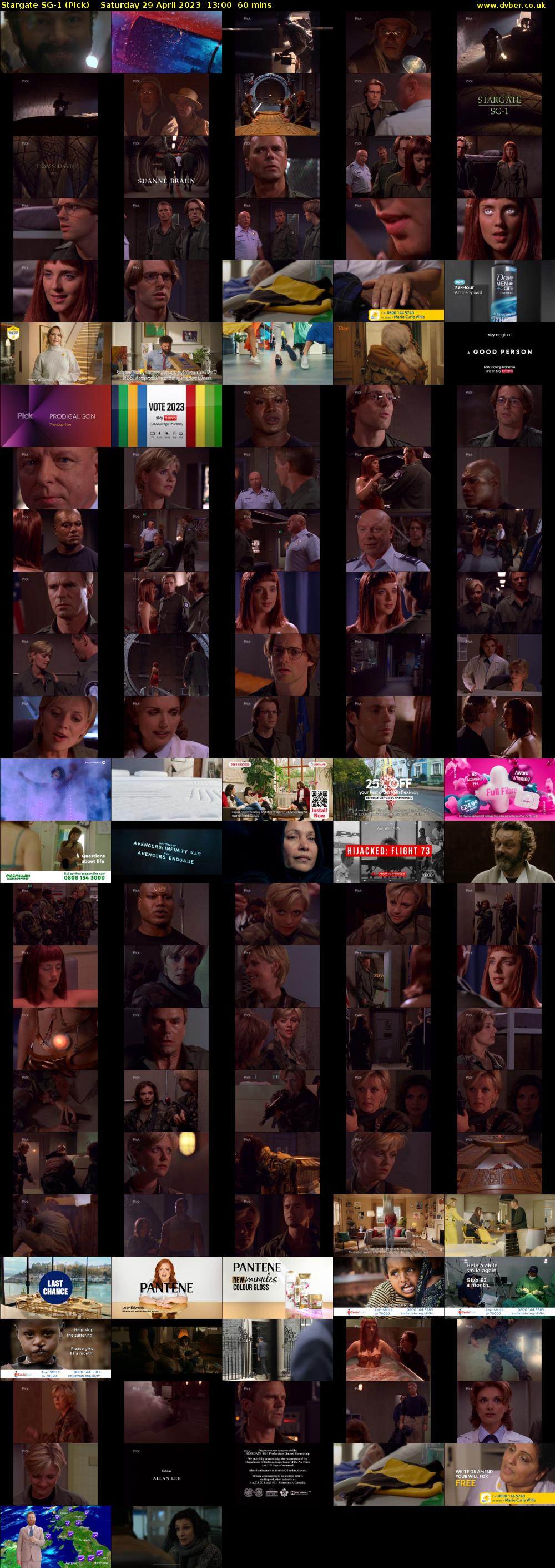 Stargate SG-1 (Pick) Saturday 29 April 2023 13:00 - 14:00