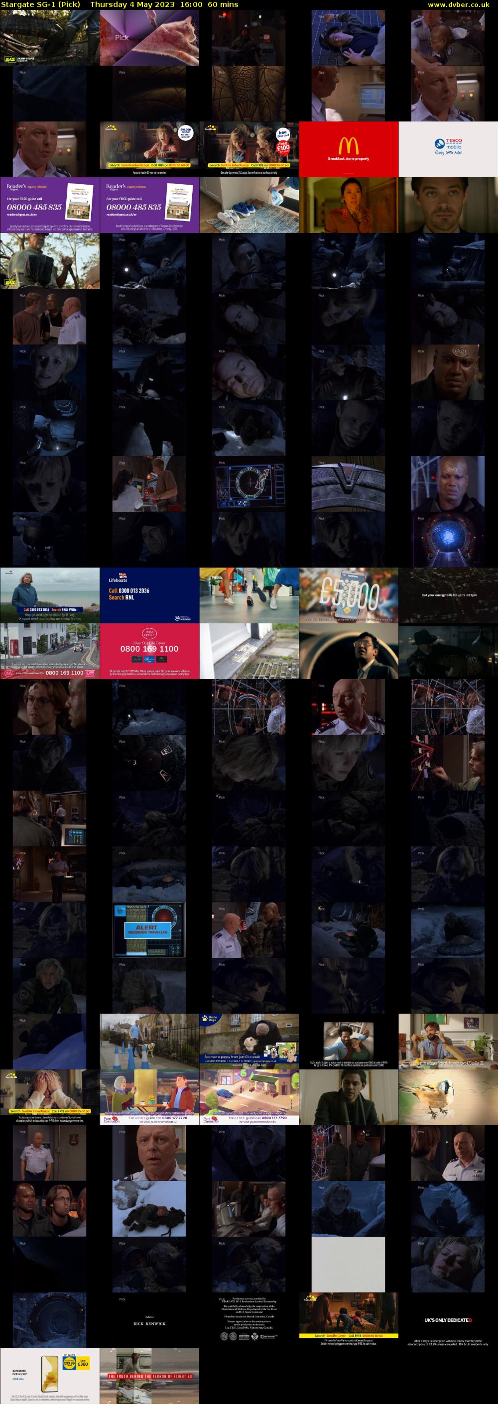 Stargate SG-1 (Pick) Thursday 4 May 2023 16:00 - 17:00