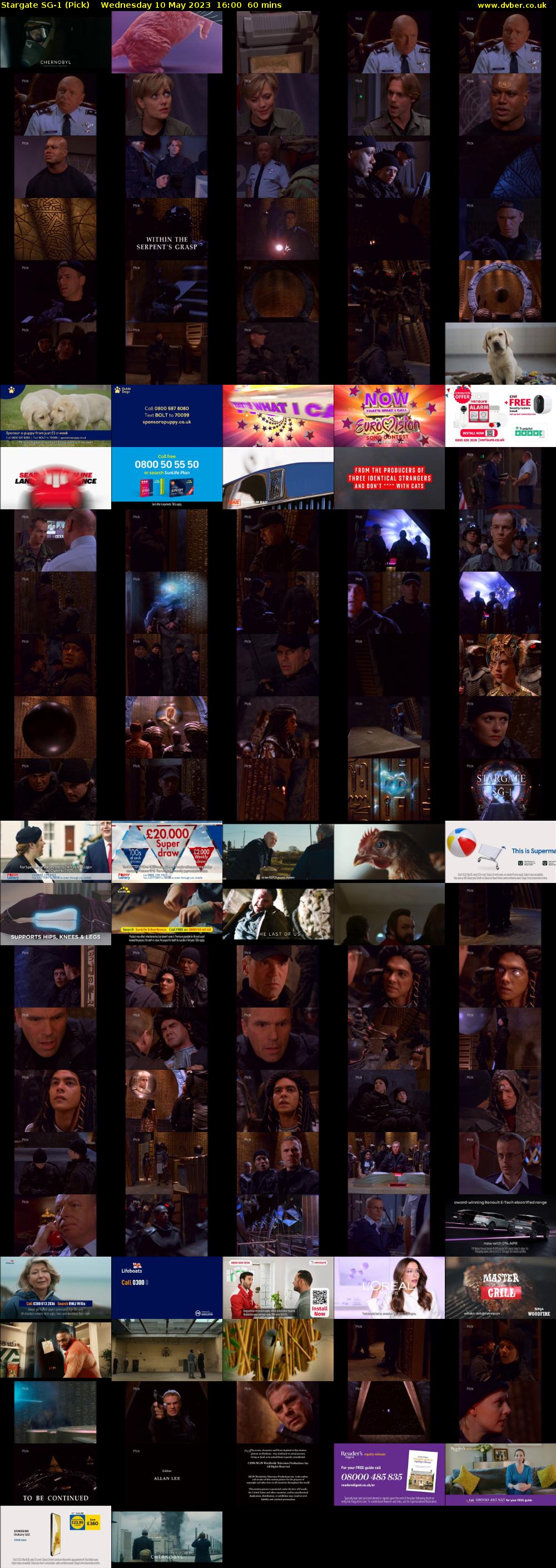 Stargate SG-1 (Pick) Wednesday 10 May 2023 16:00 - 17:00