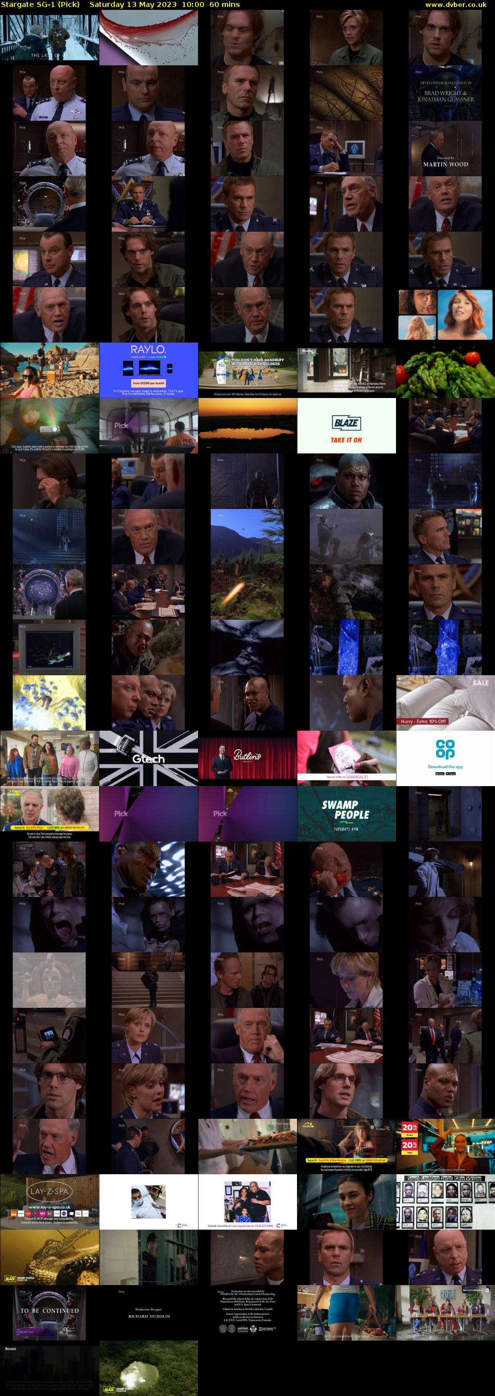 Stargate SG-1 (Pick) Saturday 13 May 2023 10:00 - 11:00
