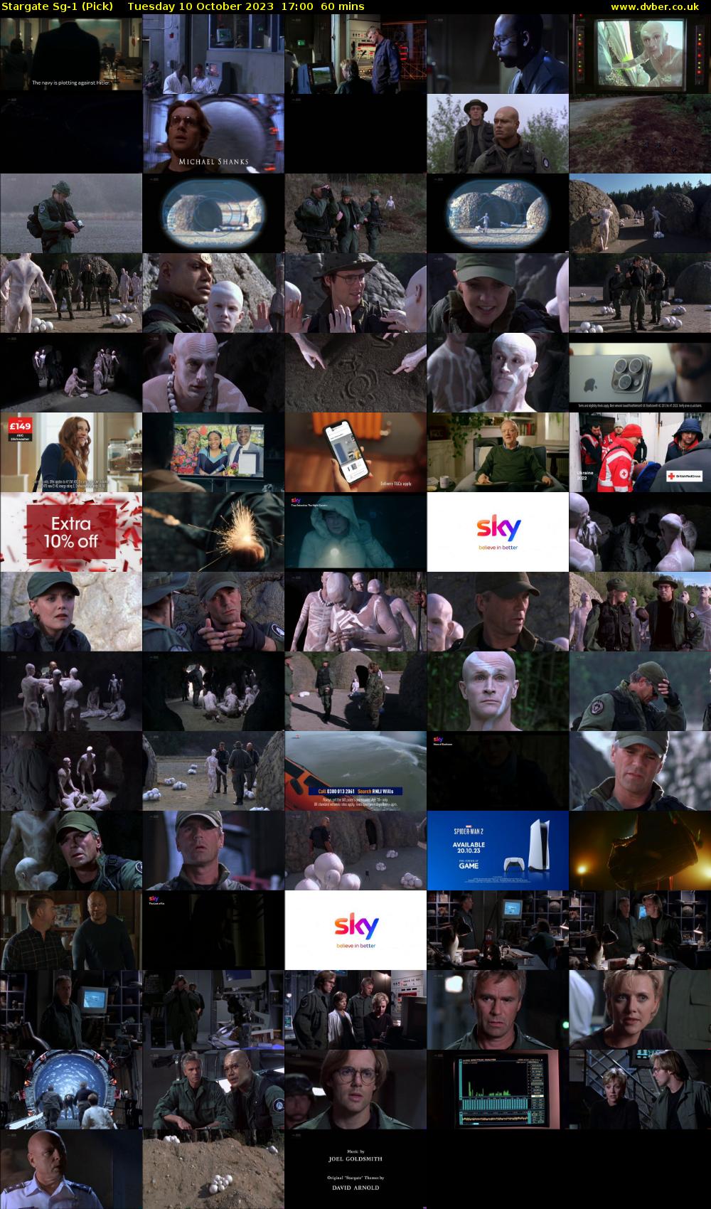 Stargate SG-1 (Pick) Tuesday 10 October 2023 17:00 - 18:00