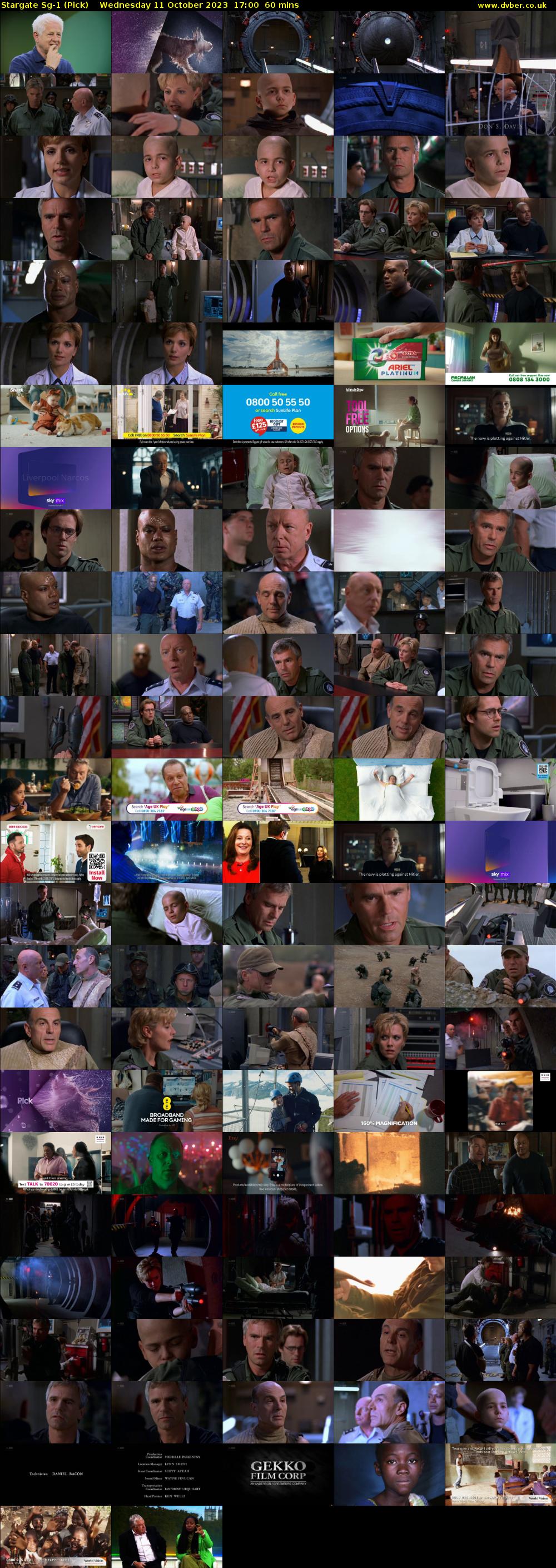Stargate SG-1 (Pick) Wednesday 11 October 2023 17:00 - 18:00
