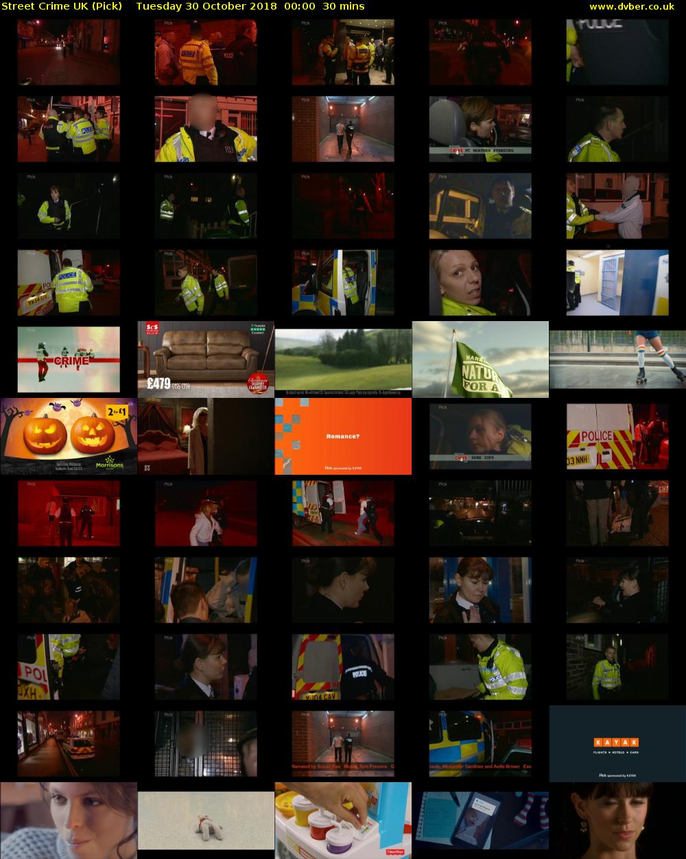 Street Crime UK (Pick) Tuesday 30 October 2018 00:00 - 00:30