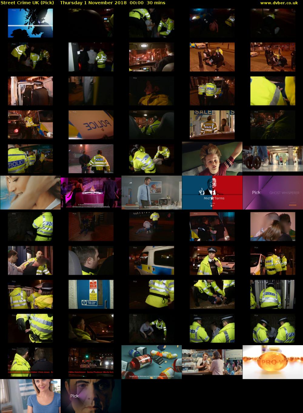 Street Crime UK (Pick) Thursday 1 November 2018 00:00 - 00:30