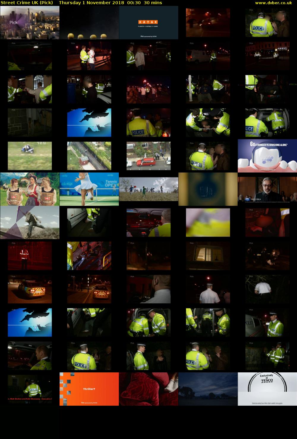 Street Crime UK (Pick) Thursday 1 November 2018 00:30 - 01:00