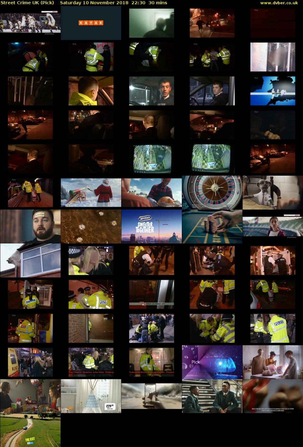 Street Crime UK (Pick) Saturday 10 November 2018 22:30 - 23:00