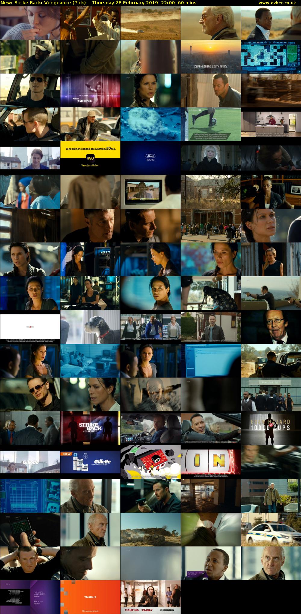 Strike Back: Vengeance (Pick) Thursday 28 February 2019 22:00 - 23:00