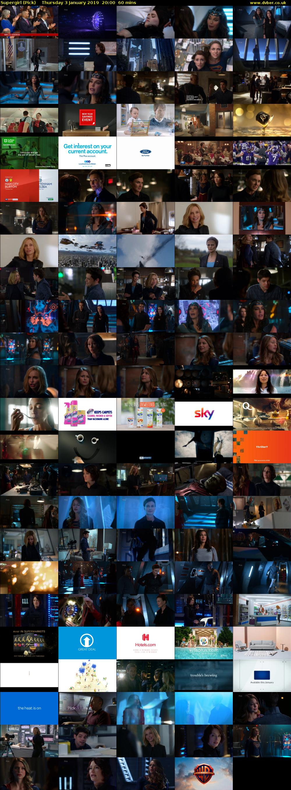 Supergirl (Pick) Thursday 3 January 2019 20:00 - 21:00