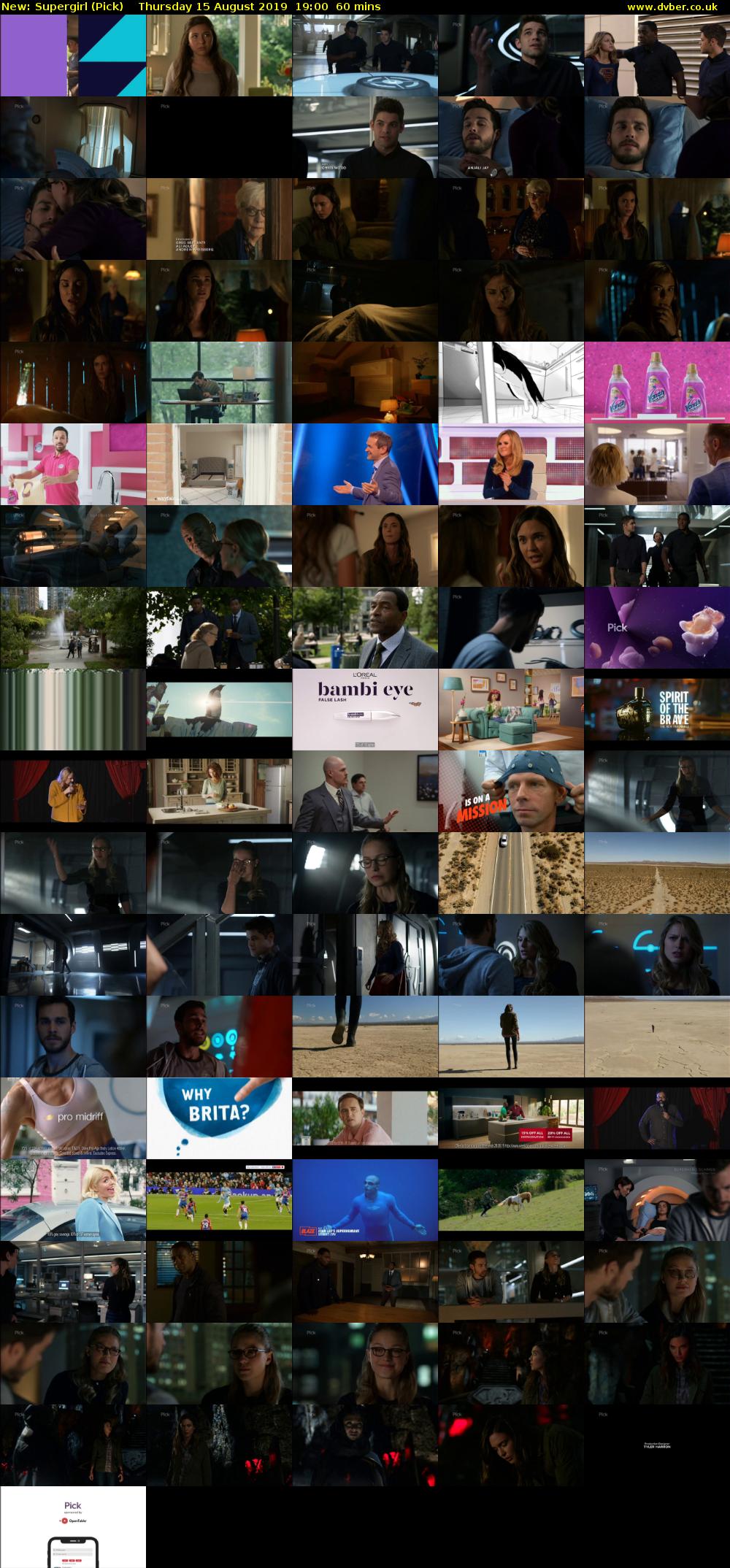 Supergirl (Pick) Thursday 15 August 2019 19:00 - 20:00