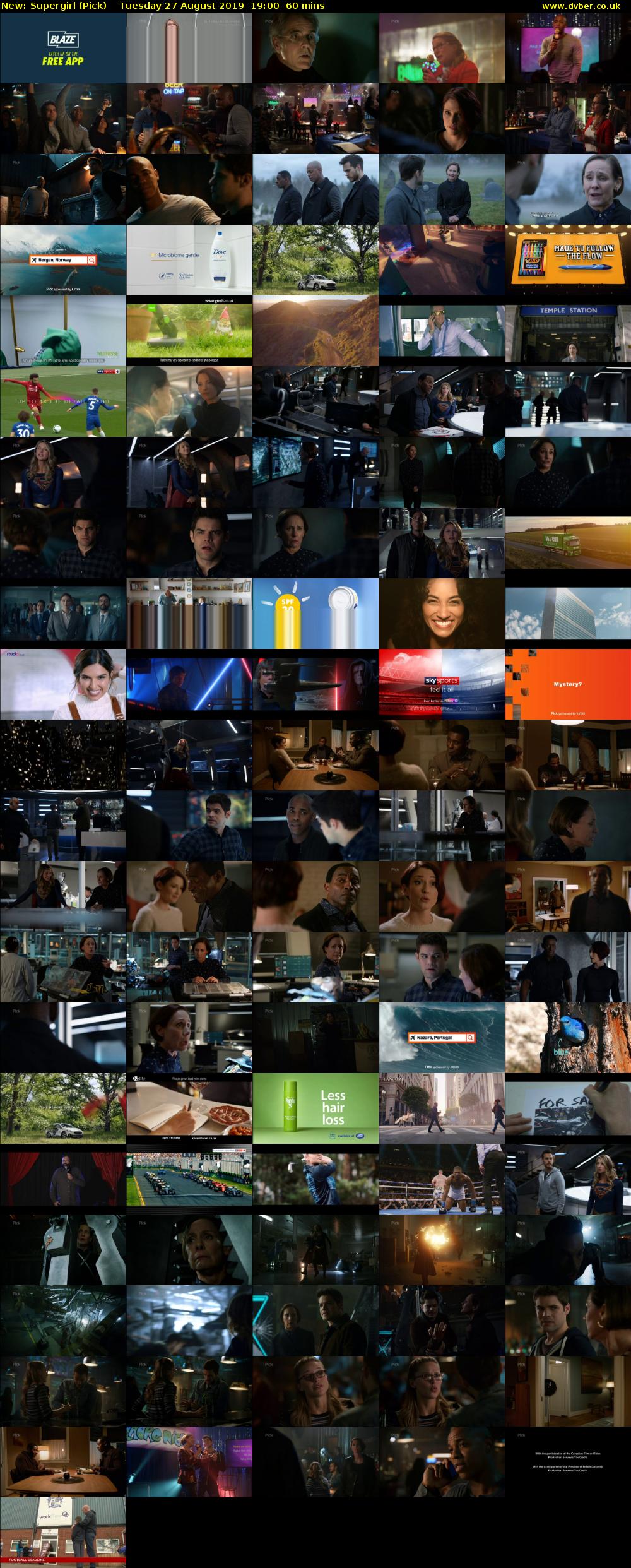 Supergirl (Pick) Tuesday 27 August 2019 19:00 - 20:00