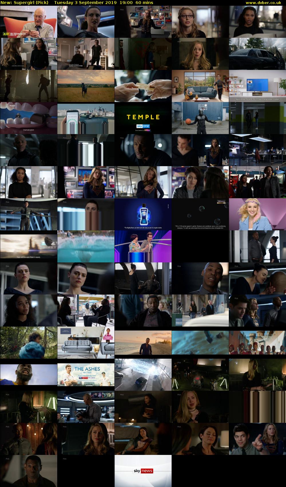 Supergirl (Pick) Tuesday 3 September 2019 19:00 - 20:00