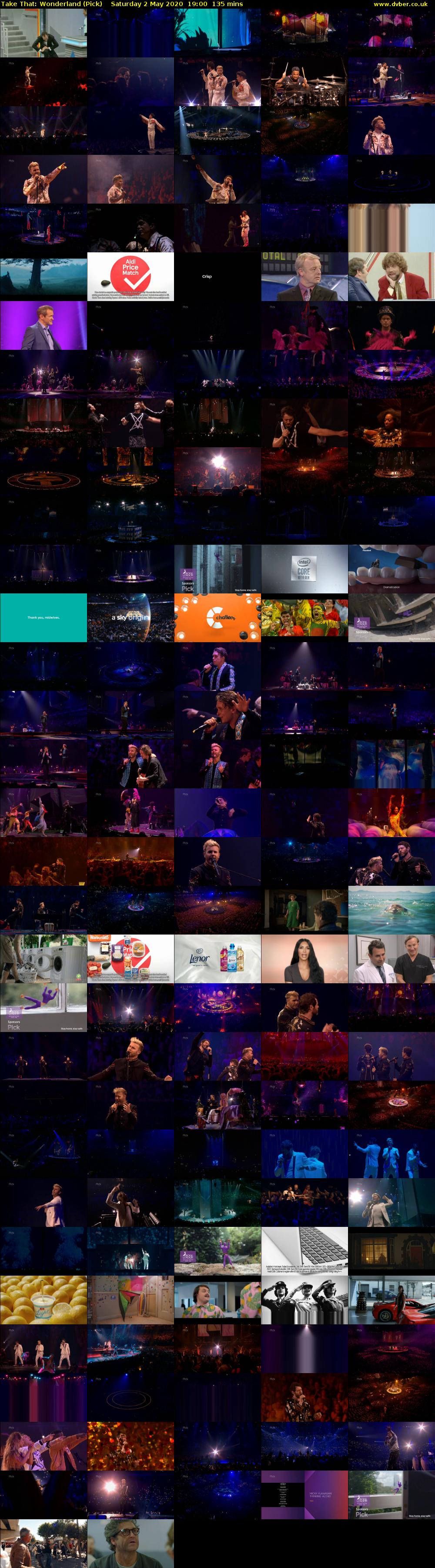 Take That: Wonderland (Pick) Saturday 2 May 2020 19:00 - 21:15