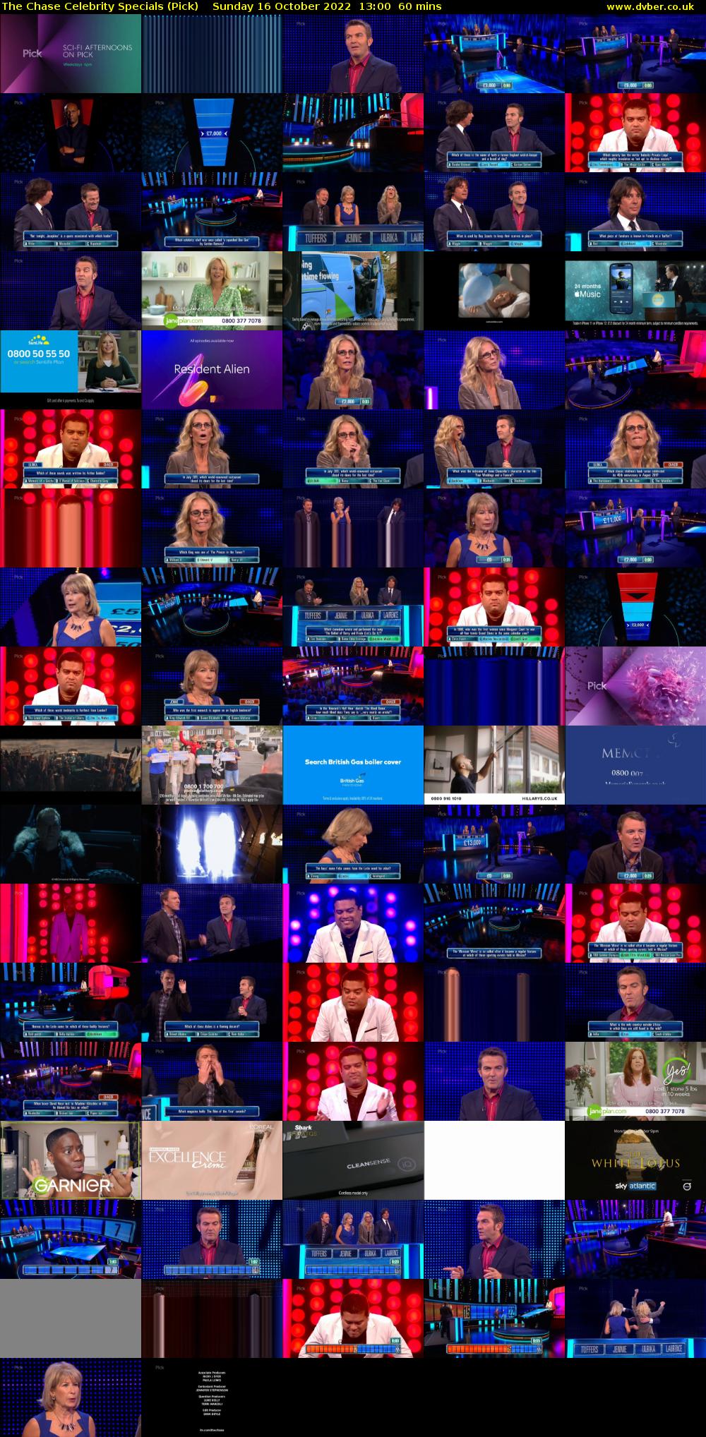 The Chase Celebrity Specials (Pick) Sunday 16 October 2022 13:00 - 14:00