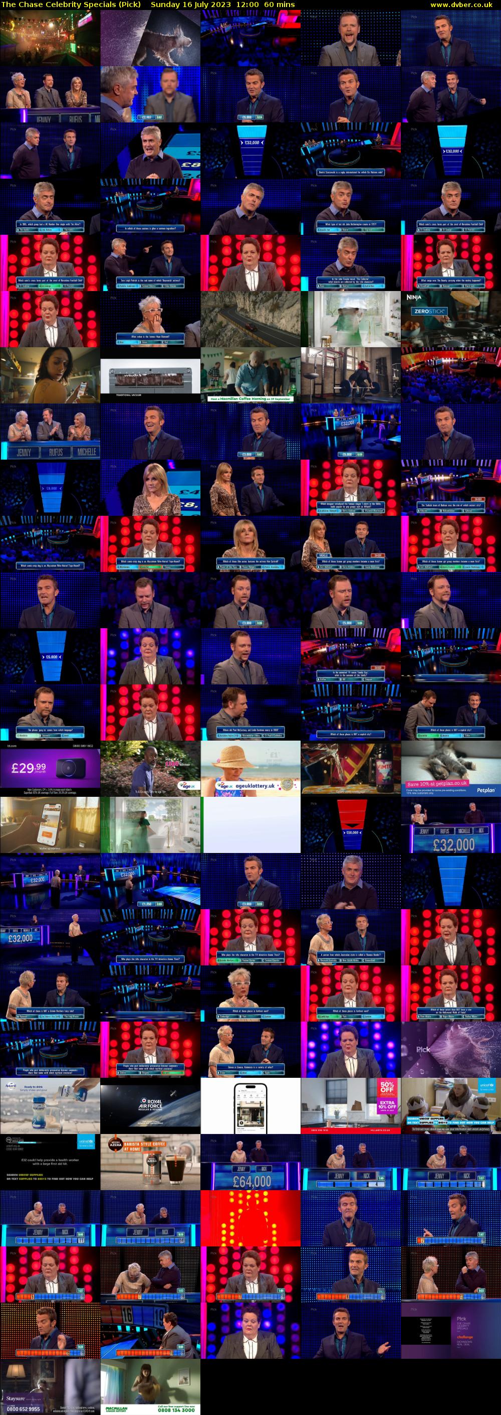 The Chase Celebrity Specials (Pick) Sunday 16 July 2023 12:00 - 13:00