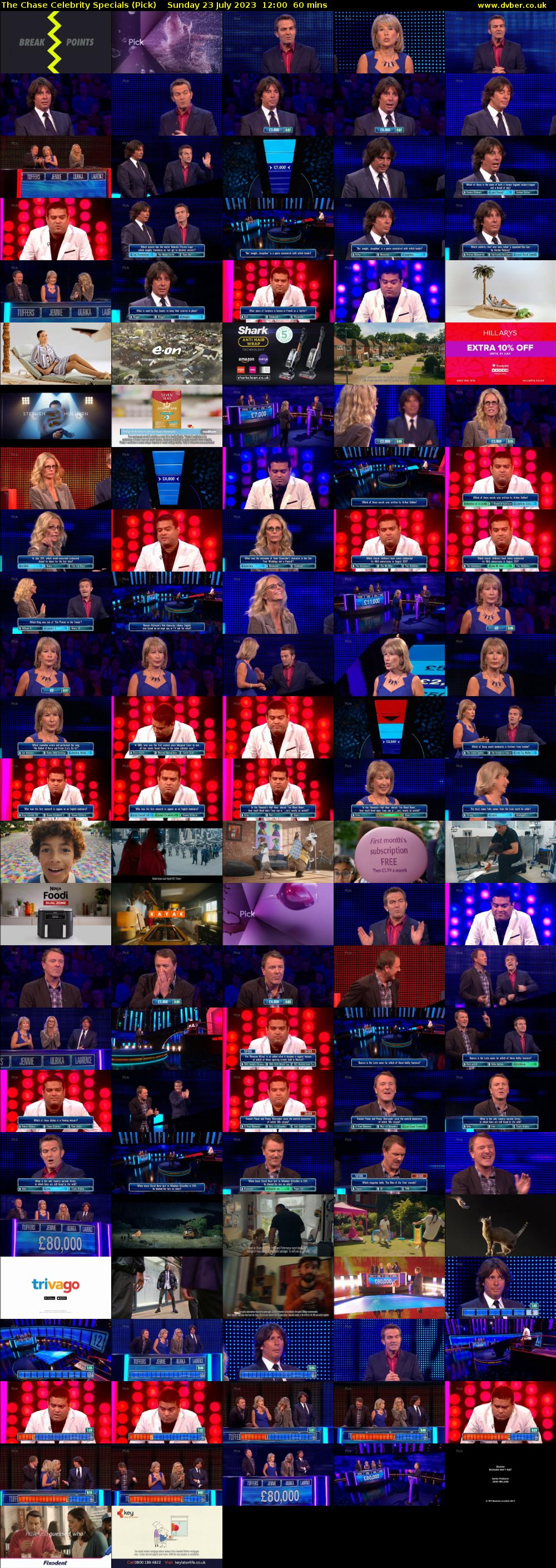 The Chase Celebrity Specials (Pick) Sunday 23 July 2023 12:00 - 13:00