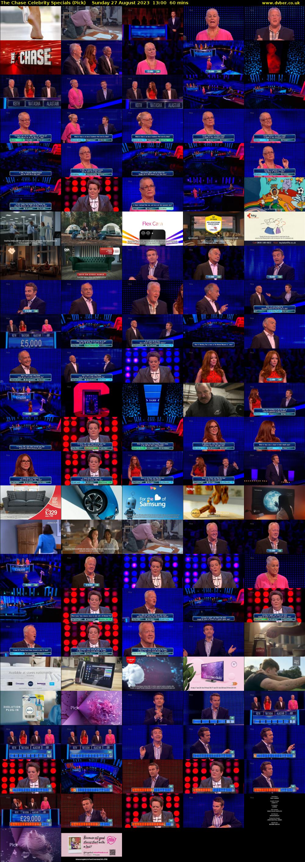 The Chase Celebrity Specials (Pick) Sunday 27 August 2023 13:00 - 14:00