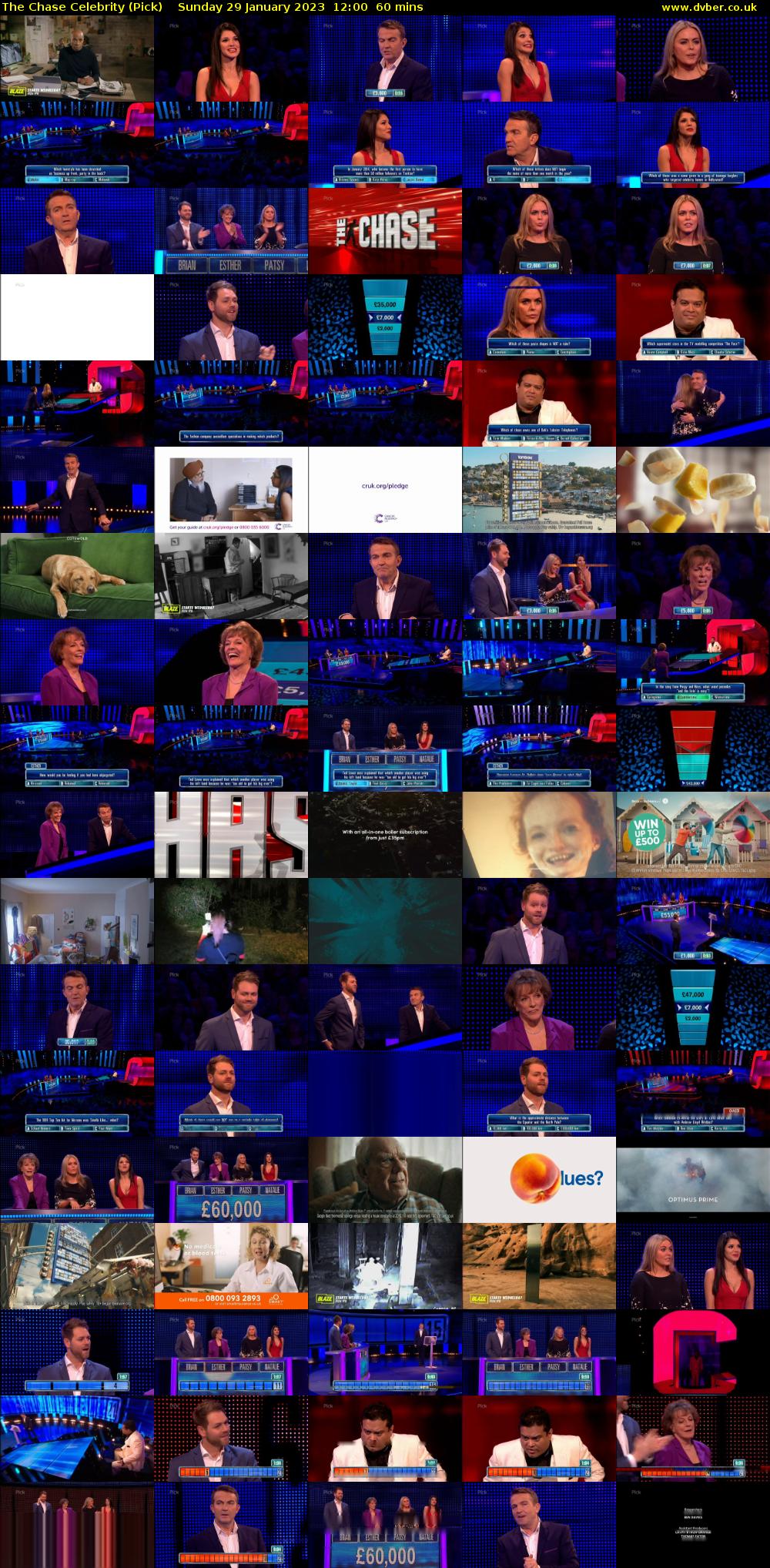 The Chase Celebrity (Pick) Sunday 29 January 2023 12:00 - 13:00