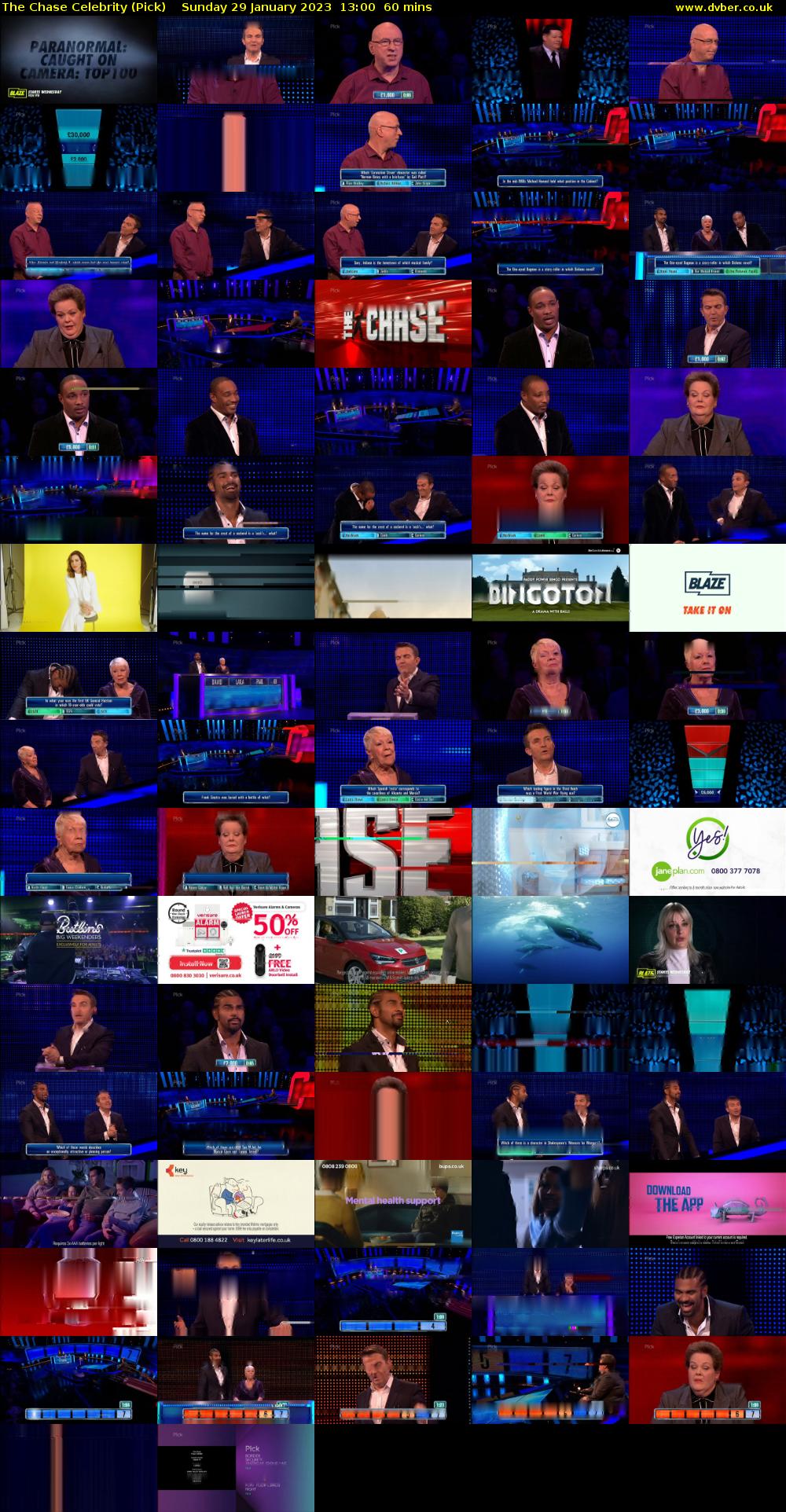 The Chase Celebrity (Pick) Sunday 29 January 2023 13:00 - 14:00