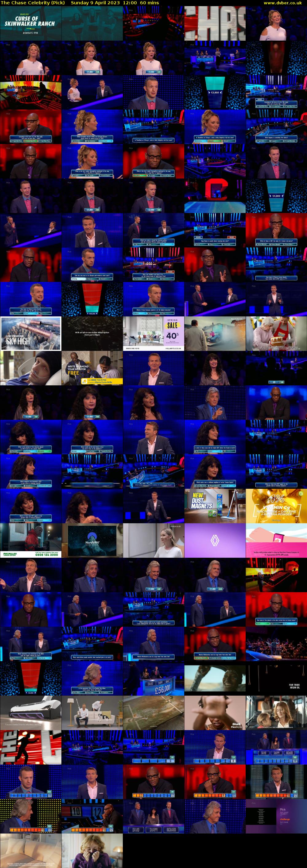 The Chase Celebrity (Pick) Sunday 9 April 2023 12:00 - 13:00