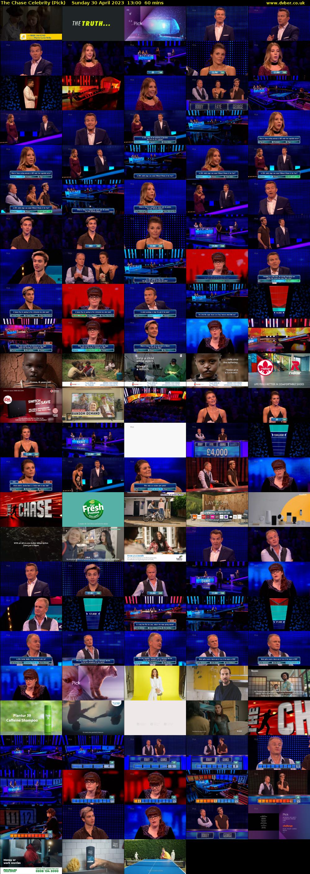 The Chase Celebrity (Pick) Sunday 30 April 2023 13:00 - 14:00