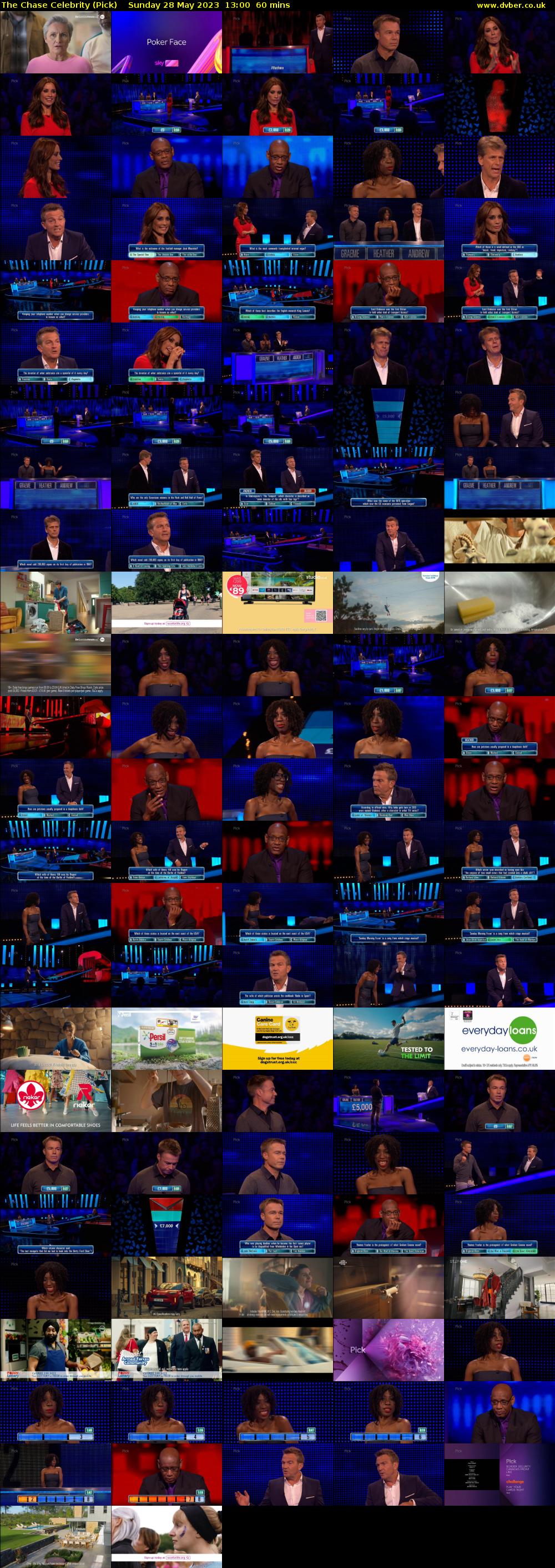 The Chase Celebrity (Pick) Sunday 28 May 2023 13:00 - 14:00