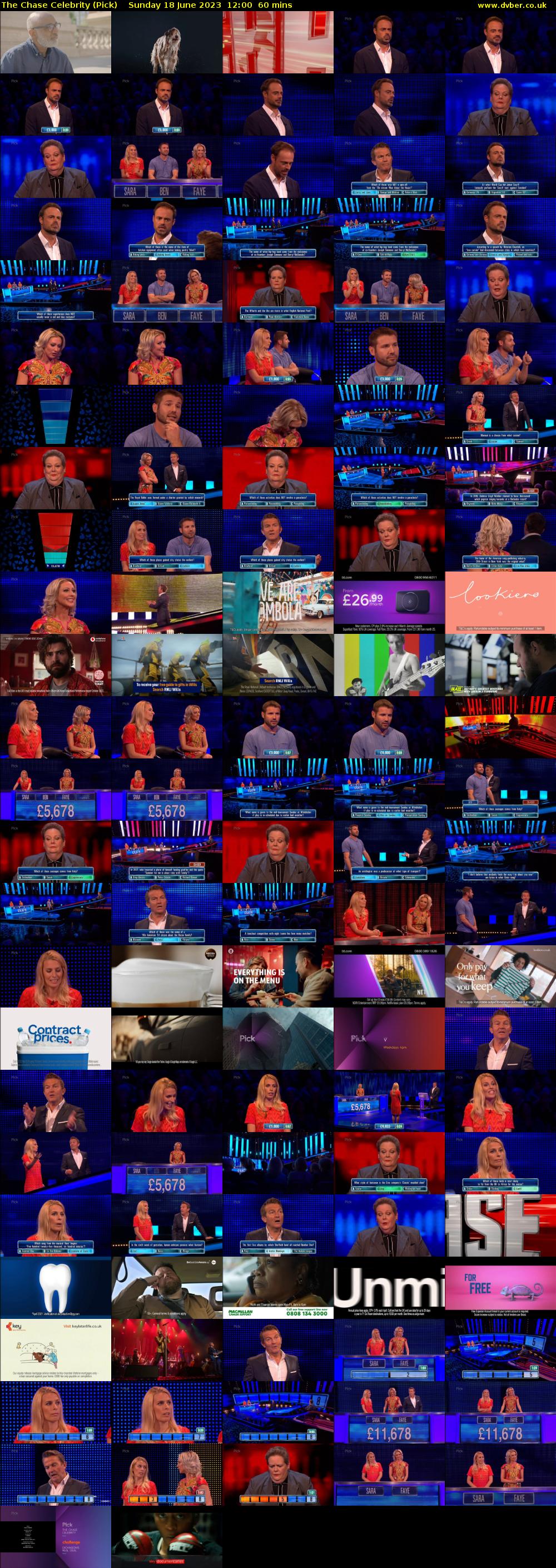 The Chase Celebrity (Pick) Sunday 18 June 2023 12:00 - 13:00