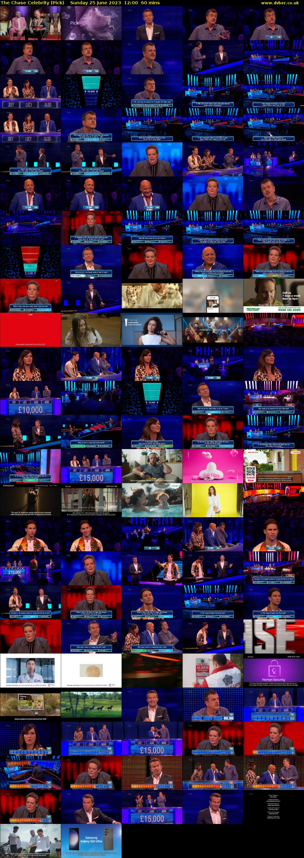 The Chase Celebrity (Pick) Sunday 25 June 2023 12:00 - 13:00