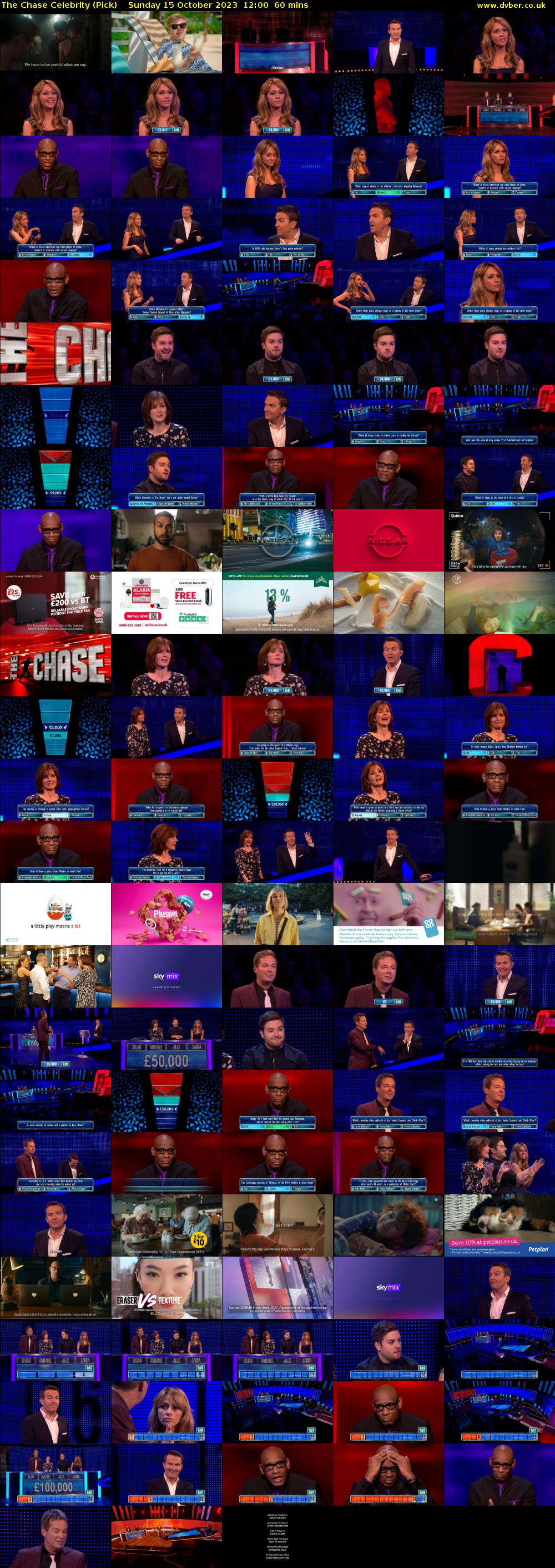 The Chase Celebrity (Pick) Sunday 15 October 2023 12:00 - 13:00