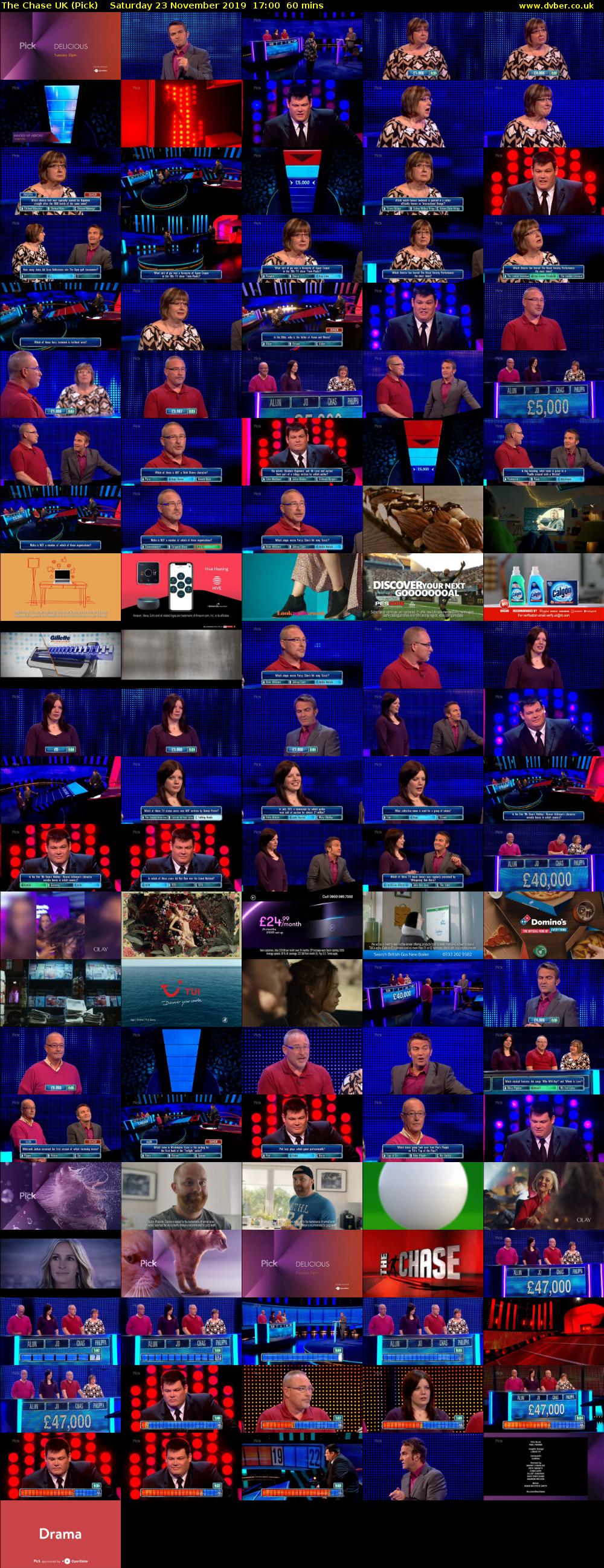 The Chase UK (Pick) Saturday 23 November 2019 17:00 - 18:00