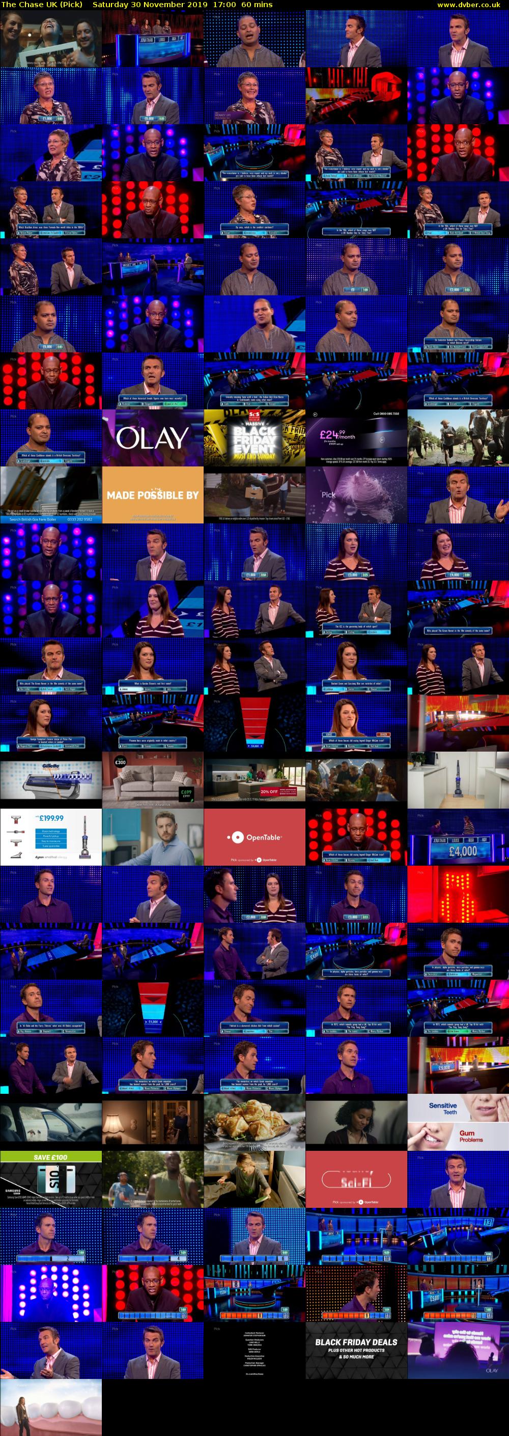 The Chase UK (Pick) Saturday 30 November 2019 17:00 - 18:00