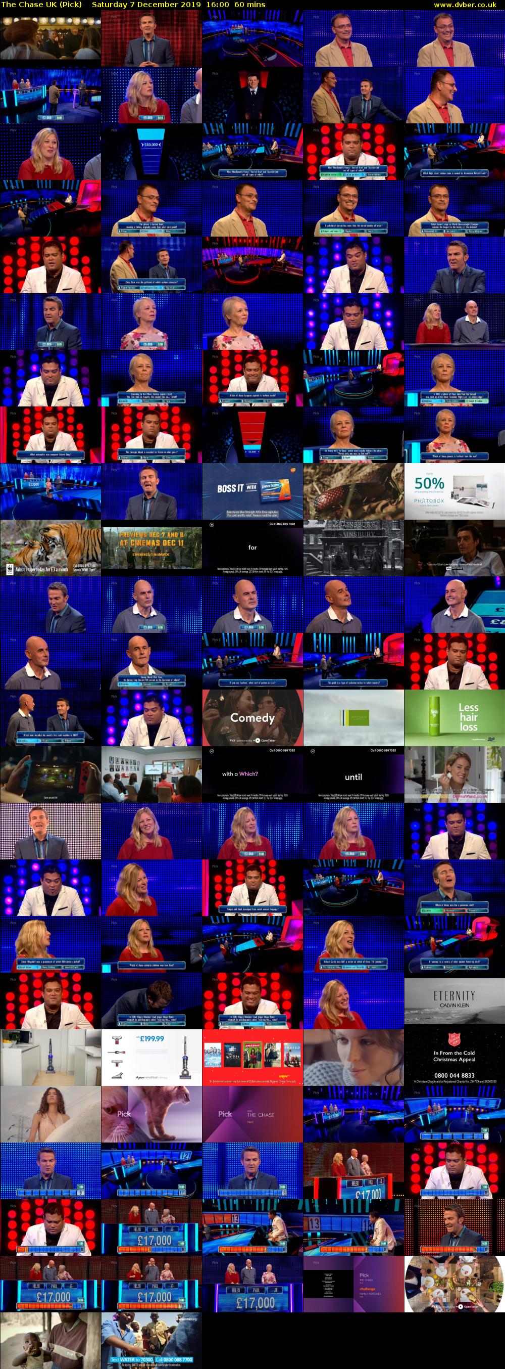 The Chase UK (Pick) Saturday 7 December 2019 16:00 - 17:00
