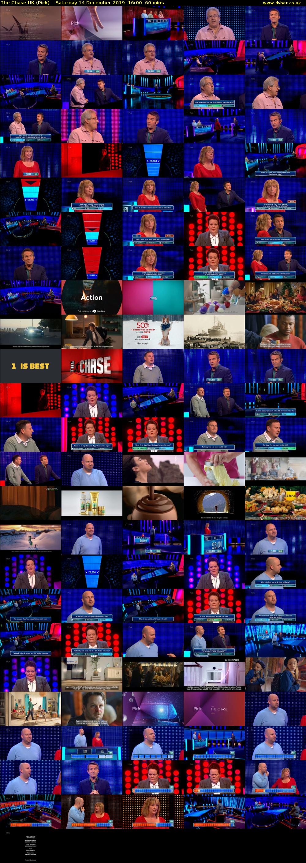 The Chase UK (Pick) Saturday 14 December 2019 16:00 - 17:00