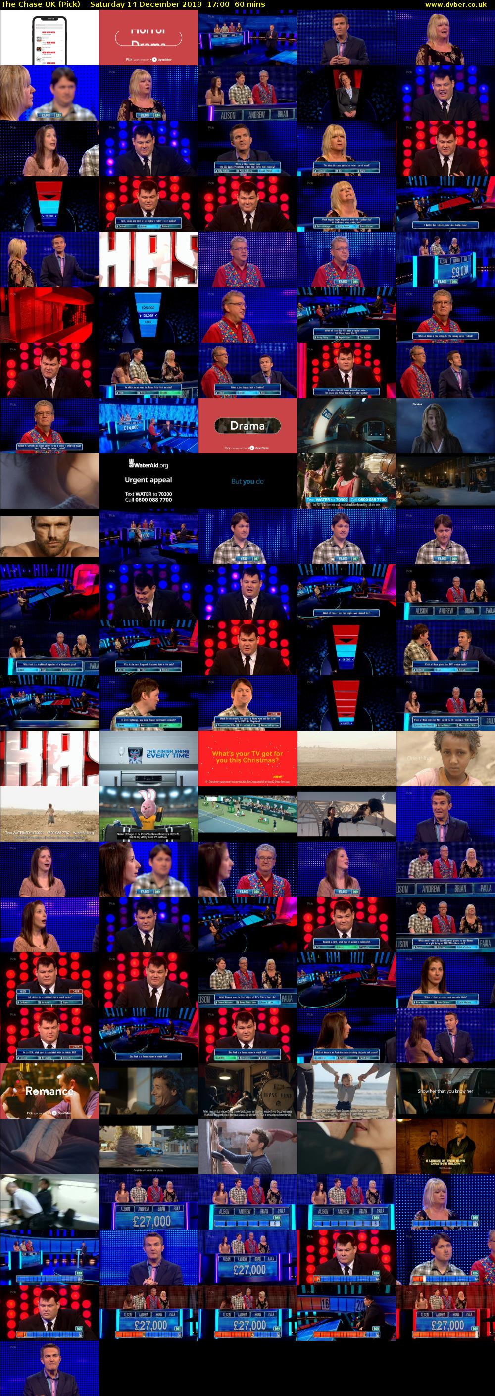 The Chase UK (Pick) Saturday 14 December 2019 17:00 - 18:00