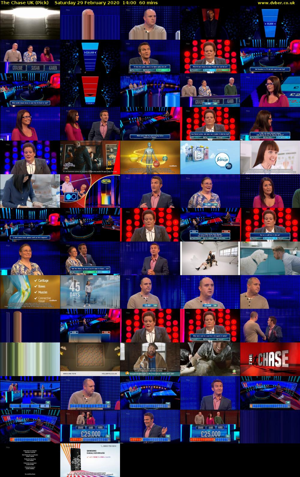 The Chase UK (Pick) Saturday 29 February 2020 14:00 - 15:00