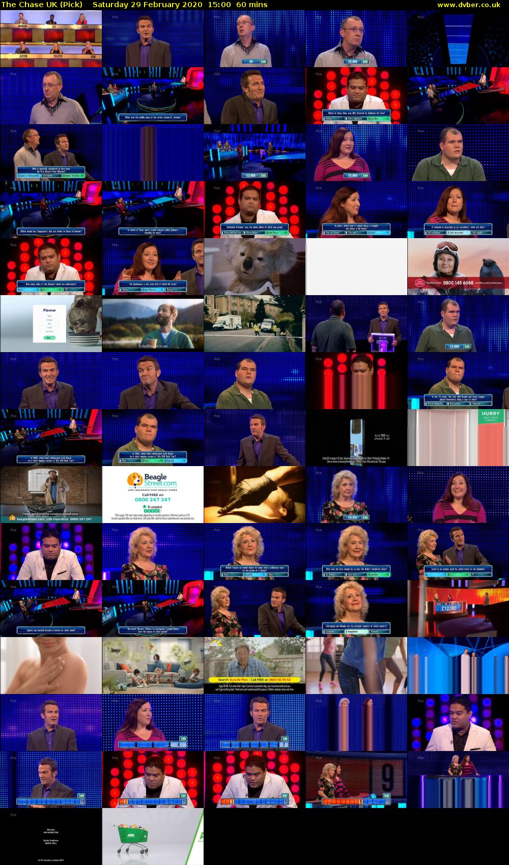 The Chase UK (Pick) Saturday 29 February 2020 15:00 - 16:00