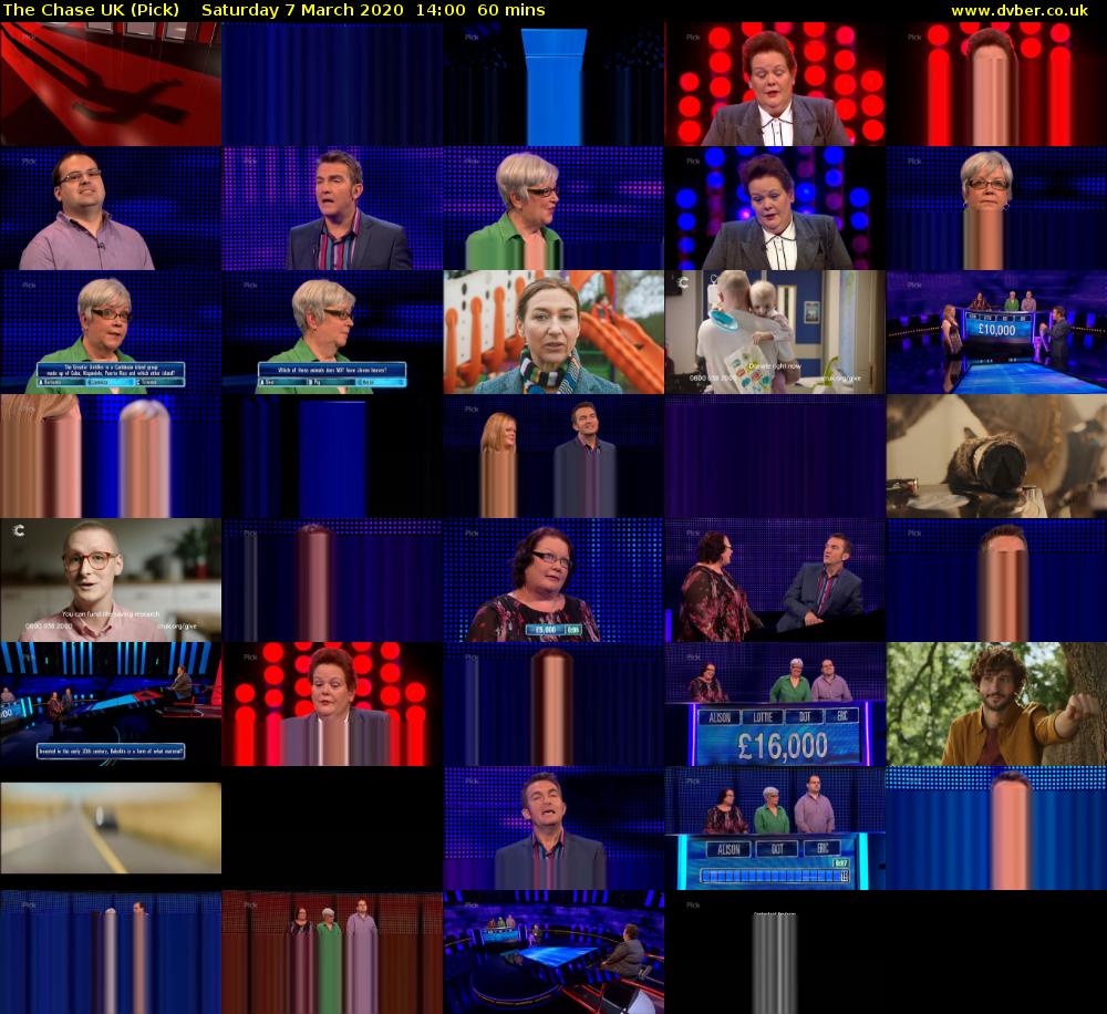 The Chase UK (Pick) Saturday 7 March 2020 14:00 - 15:00